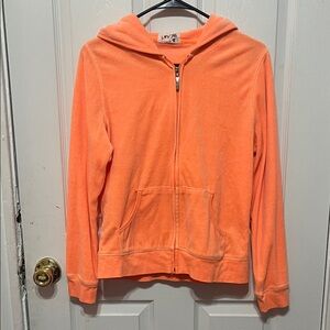 Women's Orange Zip-Up Hoodie